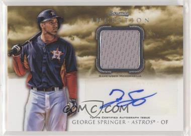 2013 Bowman Inception - Autographed Relics #AR-GS - George Springer