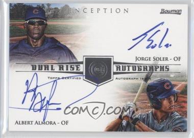 2013 Bowman Inception - Dual Rise Autographs #DRA-AS - Jorge Soler, Albert Almora /25