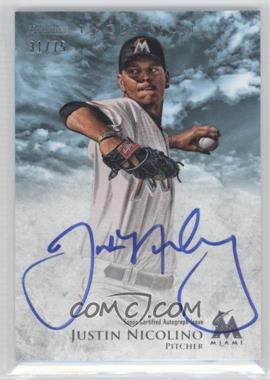 2013 Bowman Inception - Prospect Autographs - Blue #PA-JN - Justin Nicolino /75