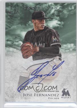 2013 Bowman Inception - Prospect Autographs - Green #PA-JF - Jose Fernandez /25