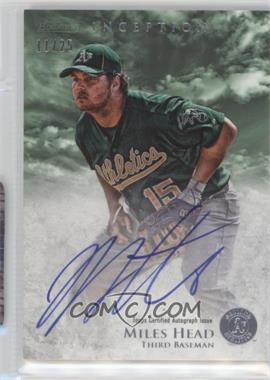 2013 Bowman Inception - Prospect Autographs - Green #PA-MH - Miles Head /25