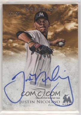 2013 Bowman Inception - Prospect Autographs - Orange #PA-JN - Justin Nicolino /50