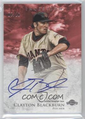 2013 Bowman Inception - Prospect Autographs - Red #PA-CBL - Clayton Blackburn /10