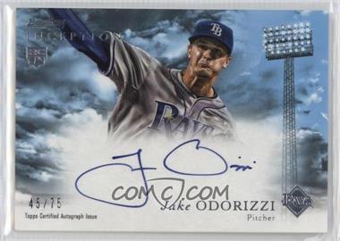 2013 Bowman Inception - Rookie Autographs - Blue #RA-JO - Jake Odorizzi /75