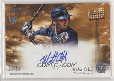 2013 Bowman Inception - Rookie Autographs - Orange #RA-MO - Mike Olt /50