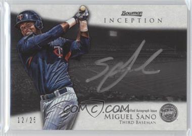 2013 Bowman Inception - Silver Signings Autographs #SS-MS - Miguel Sano /25