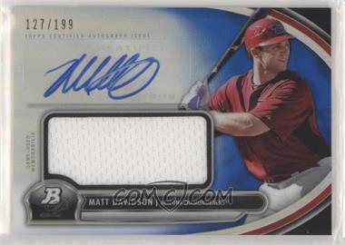 2013 Bowman Platinum - Autographed Jumbo Relic - Blue Refractor #AJR-MD - Matt Davidson /199