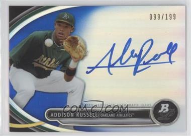 2013 Bowman Platinum - Autographed Prospects - Blue Refractor #BPAP-AR - Addison Russell /199 [EX to NM]