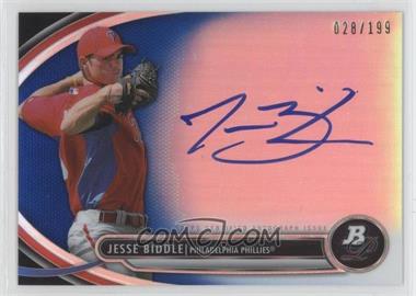 2013 Bowman Platinum - Autographed Prospects - Blue Refractor #BPAP-JBI - Jesse Biddle /199