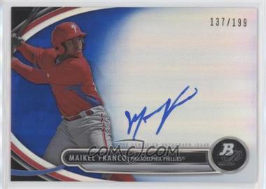 2013 Bowman Platinum - Autographed Prospects - Blue Refractor #BPAP-MF - Maikel Franco /199