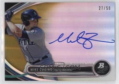 2013 Bowman Platinum - Autographed Prospects - Gold Refractor #BPAP-MZ - Mike Zunino /50