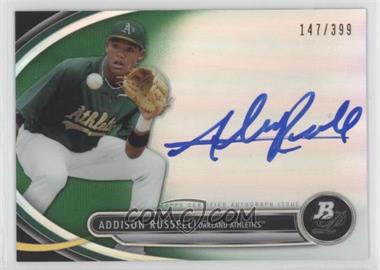 2013 Bowman Platinum - Autographed Prospects - Green Refractor #BPAP-AR - Addison Russell /399