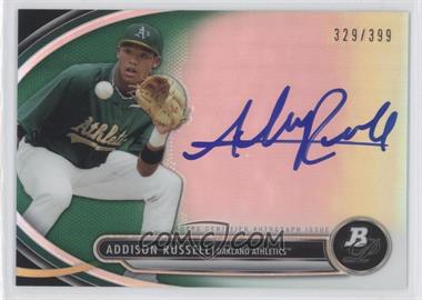 2013 Bowman Platinum - Autographed Prospects - Green Refractor #BPAP-AR - Addison Russell /399