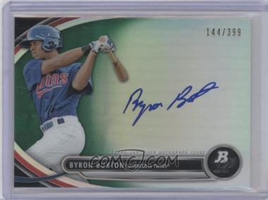 2013 Bowman Platinum - Autographed Prospects - Green Refractor #BPAP-BB - Byron Buxton /399