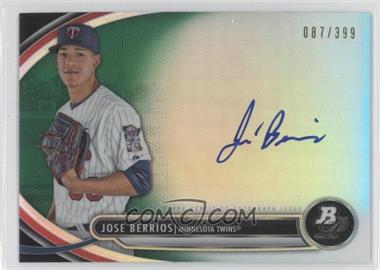 2013 Bowman Platinum - Autographed Prospects - Green Refractor #BPAP-JB - Jose Berrios /399