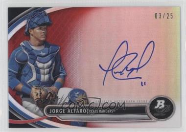 2013 Bowman Platinum - Autographed Prospects - Red Refractor #BPAP-JA - Jorge Alfaro /25