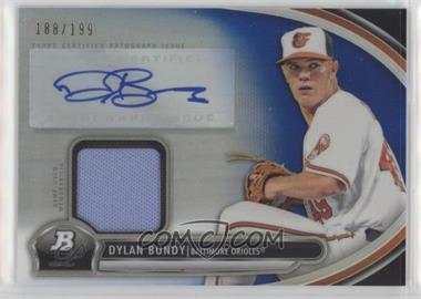 2013 Bowman Platinum - Autographed Relic - Blue Refractor #AR-DB - Dylan Bundy /199