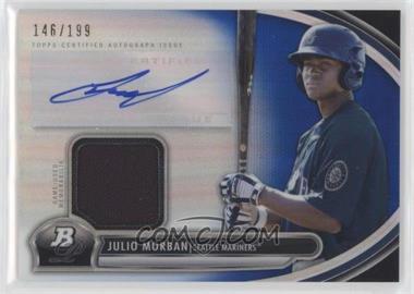 2013 Bowman Platinum - Autographed Relic - Blue Refractor #AR-JMO - Julio Morban /199