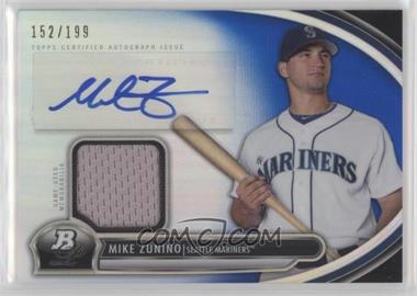 2013 Bowman Platinum - Autographed Relic - Blue Refractor #AR-MZ - Mike Zunino /199