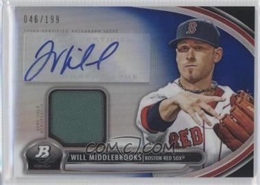 2013 Bowman Platinum - Autographed Relic - Blue Refractor #AR-WM - Will Middlebrooks /199