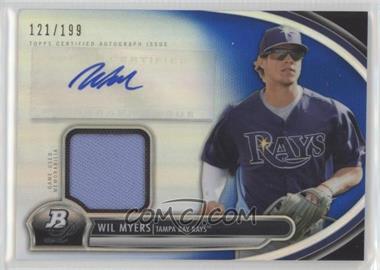 2013 Bowman Platinum - Autographed Relic - Blue Refractor #AR-WMY - Wil Myers /199