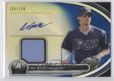 2013 Bowman Platinum - Autographed Relic - Blue Refractor #AR-WMY - Wil Myers /199