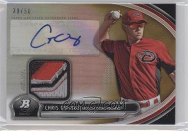 2013 Bowman Platinum - Autographed Relic - Gold Refractor #AR-CO - Chris Owings /50