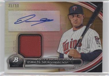 2013 Bowman Platinum - Autographed Relic - Gold Refractor #AR-OA - Oswaldo Arcia /50