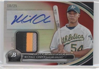 2013 Bowman Platinum - Autographed Relic - Red Refractor #AR-MC - Michael Choice /25