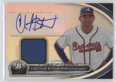 2013 Bowman Platinum - Autographed Relic #AR-CB - Christian Bethancourt