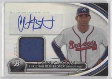 2013 Bowman Platinum - Autographed Relic #AR-CB - Christian Bethancourt