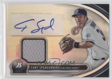 2013 Bowman Platinum - Autographed Relic #AR-CS - Cory Spangenberg