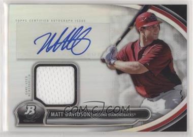 2013 Bowman Platinum - Autographed Relic #AR-MD - Matt Davidson