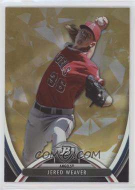 2013 Bowman Platinum - [Base] - Gold #3 - Jered Weaver