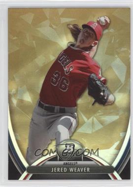 2013 Bowman Platinum - [Base] - Gold #3 - Jered Weaver