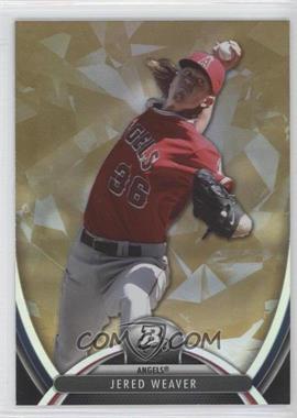 2013 Bowman Platinum - [Base] - Gold #3 - Jered Weaver