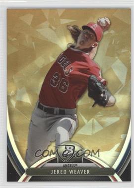 2013 Bowman Platinum - [Base] - Gold #3 - Jered Weaver