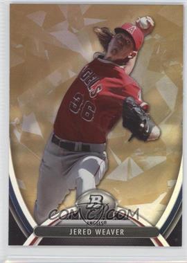 2013 Bowman Platinum - [Base] - Gold #3 - Jered Weaver