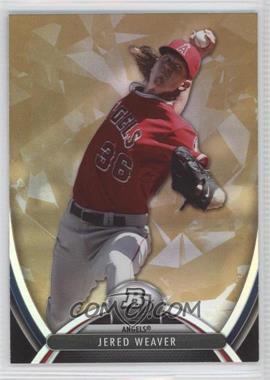 2013 Bowman Platinum - [Base] - Gold #3 - Jered Weaver