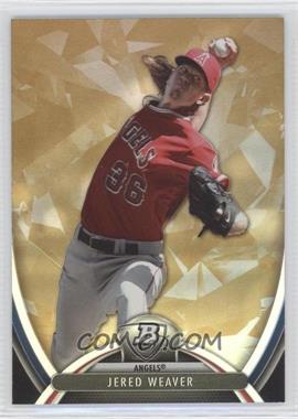 2013 Bowman Platinum - [Base] - Gold #3 - Jered Weaver