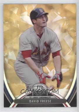 2013 Bowman Platinum - [Base] - Gold #8 - David Freese