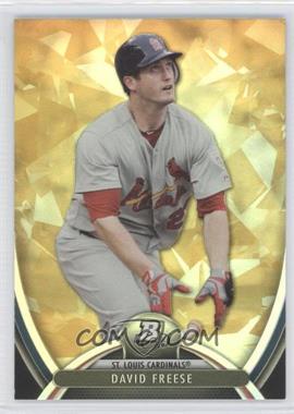 2013 Bowman Platinum - [Base] - Gold #8 - David Freese