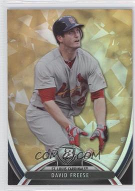 2013 Bowman Platinum - [Base] - Gold #8 - David Freese