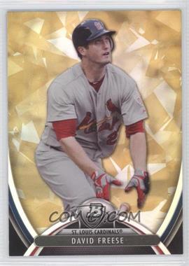 2013 Bowman Platinum - [Base] - Gold #8 - David Freese