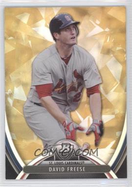 2013 Bowman Platinum - [Base] - Gold #8 - David Freese