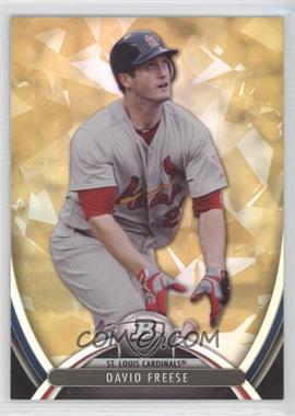 2013 Bowman Platinum - [Base] - Gold #8 - David Freese