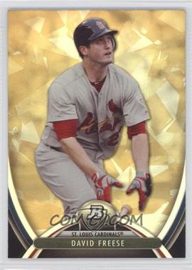 2013 Bowman Platinum - [Base] - Gold #8 - David Freese