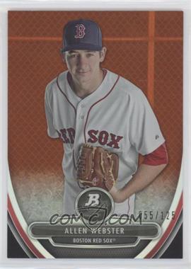 2013 Bowman Platinum - National Convention - Orange #NC61 - Allen Webster /125