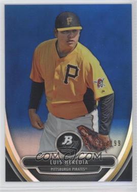 2013 Bowman Platinum - Prospects - Chrome Blue Refractor #BPCP72 - Luis Heredia /199