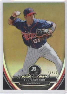 2013 Bowman Platinum - Prospects - Chrome Gold Refractor #BPCP56 - Eddie Rosario /50